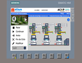 Acap - Electro‐mechanical device for weight control up to five Hopper‐Feeding Machines